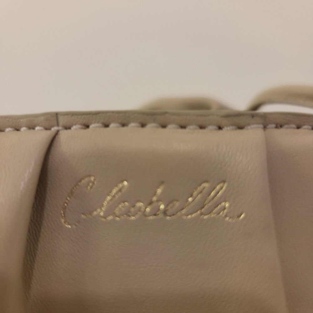 Cleobella Cambria Ruffle Bucket Shoulder Bag- In Beige - Picture 2 of 10